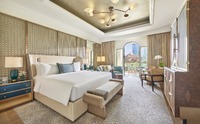 City views, balcony, spacious, elegant, luxurious.