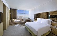 King bed connected to a single bed room.