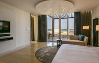 Experience a serene island retreat in this suite.
