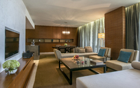 Experience a serene island retreat in this suite.