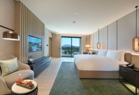 King Bedroom with Private Bathroom.