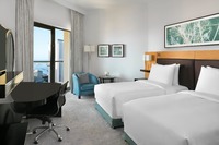 Partial sea view, twin bed.