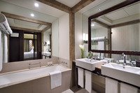 Luxurious room with fountain views.