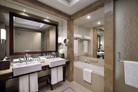 Spacious, luxurious suite with breakfast.