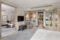 Opulent suite with lake views.