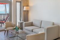 King or twin beds and 2 private balconies.