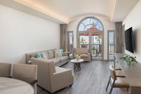 King or twin beds and 2 private balconies.