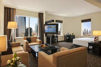 With a spacious living area.
