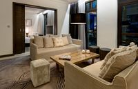 Spacious city-view premier suite.