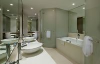 Spacious city-view premier suite.