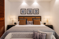 Spacious king suite with living