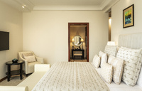 Refined suite with lounge privileges