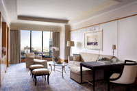 Spacious executive suite with amenities.