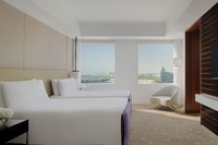 Luxurious suite with Burj views.