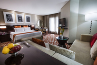 King Bed with lounge access.