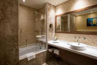 Spacious, elegant, chic, luxurious amenities.