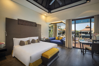 A private sanctuary amidst lush gardens.