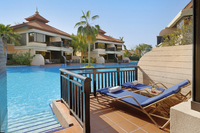 Unwind on the private balcony.