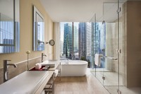 King or Twin Bedroom with Amenities and Pool View.