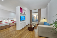 Prime Location, panoramic city views.