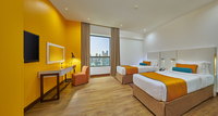 Spacious, vibrant, luxurious, private, urban.