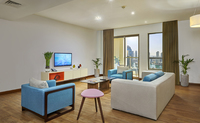 Spacious, vibrant, luxurious, private, urban.