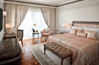 Versace-designed city-view room, terrace.