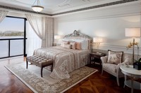 Chic Versace suite with lavish features.