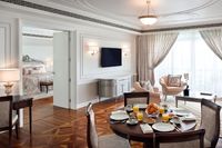 Chic Versace suite with lavish features.