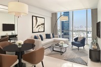 Modern apartment with laundry facilities
