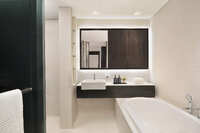 Modern apartment with laundry facilities