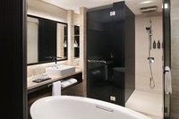 Modern king room with bathtub