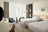 Spacious twin room with amenities