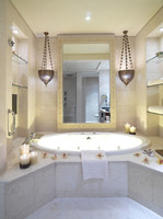 Suite with master bedroom and living room.
