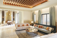 Luxurious three-bedroom suite with terrace.