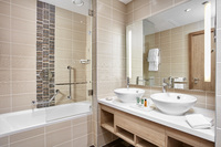 Spacious suite with convenient amenities.