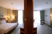 Spacious suite, separate living room.