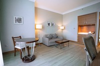 Spacious suite, separate living room.