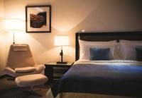 Spacious, city view, king or twin beds.