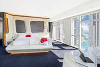 Stylish dining, bar area, extraordinary flair.