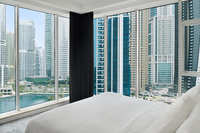 Large suite with separate living.