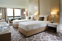 Cozy room with views, essentials.