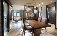 Spacious suite, king bed, amenities.