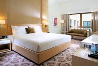 Interconnected, king, twin beds, amenities.