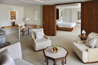 Lagoon-facing elegant suite.