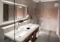 Spacious suite with separate areas.