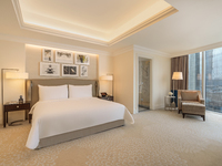 Spacious suite with city views.