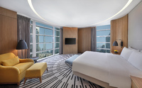 Elegant suite, Burj Khalifa view.