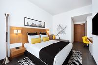 Spacious suite with separate living area.