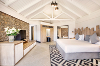 Spacious family room with views.